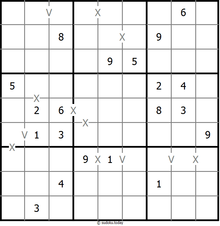 非全标XV数独 #18546