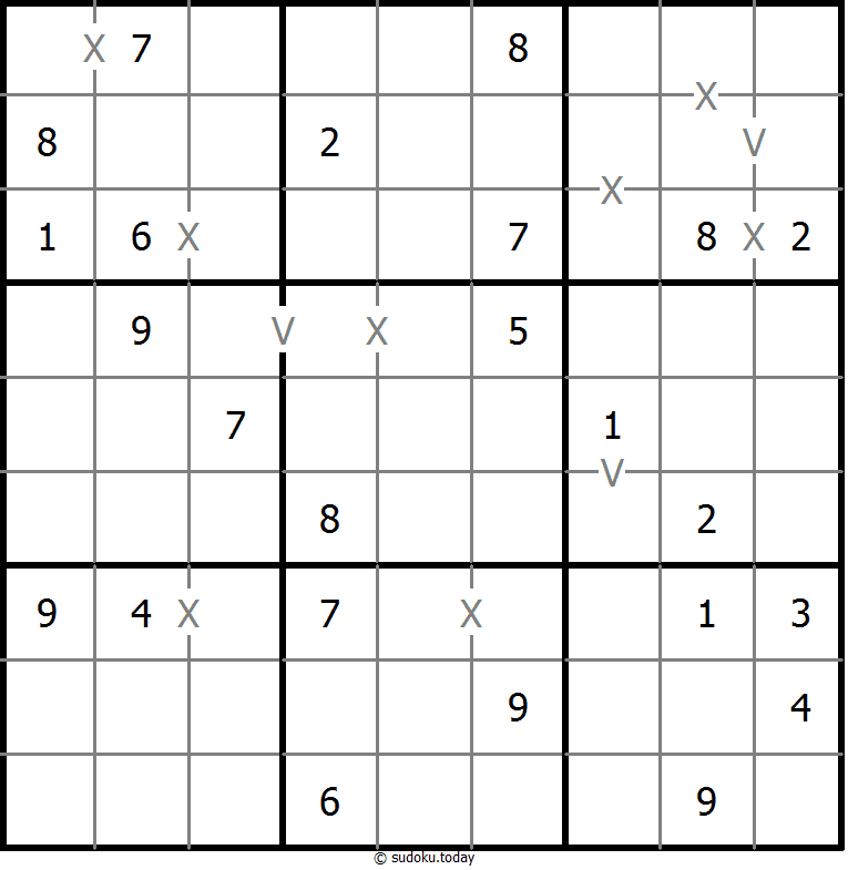 非全标XV数独 #18550