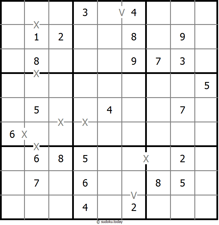 非全标XV数独 #18552