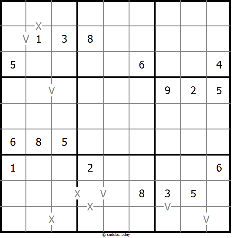 非全标XV数独 #18553