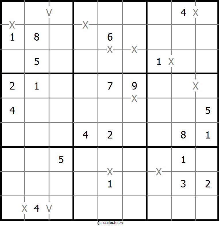 非全标XV数独 #18554