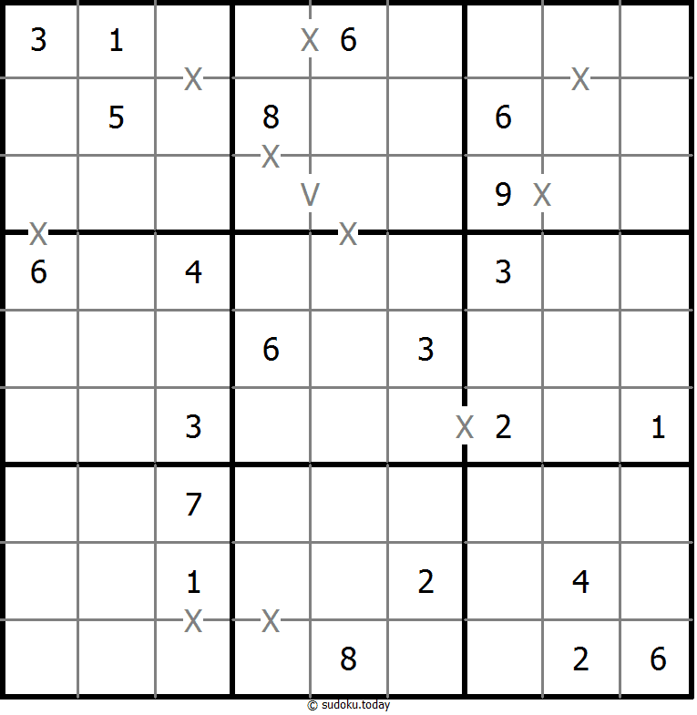 非全标XV数独 #18558