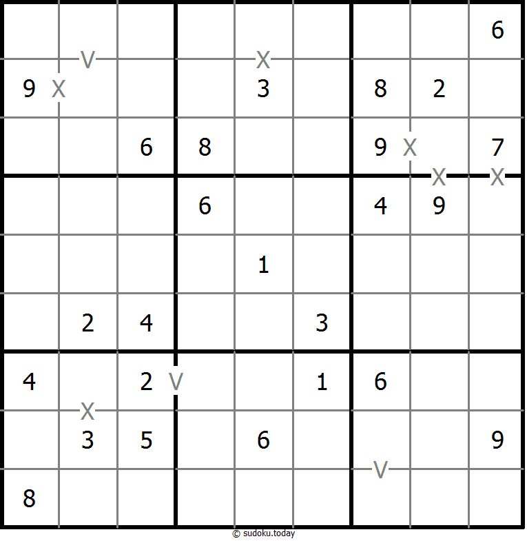 非全标XV数独 #18563