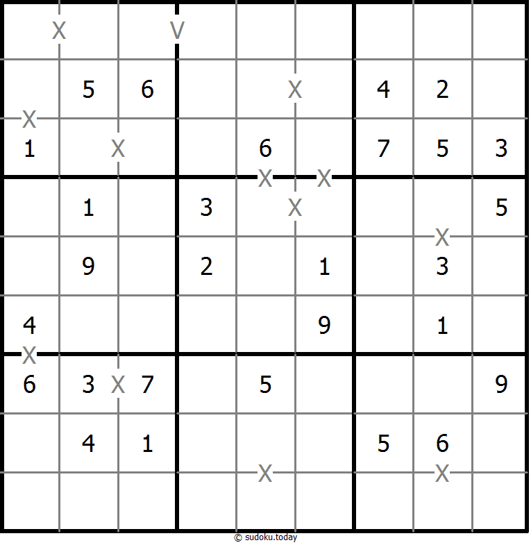 非全标XV数独 #18564