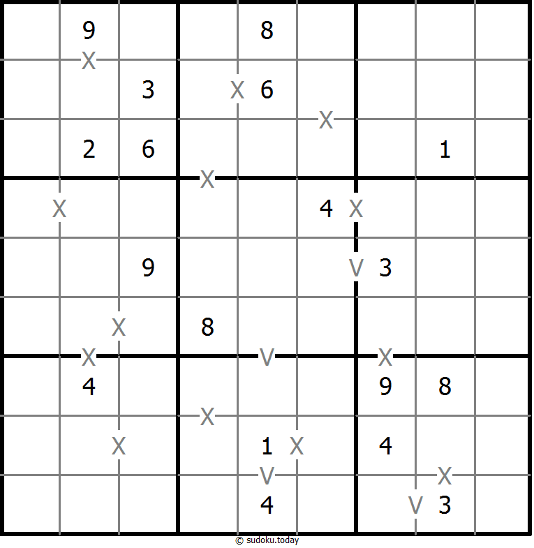 非全标XV数独 #18568