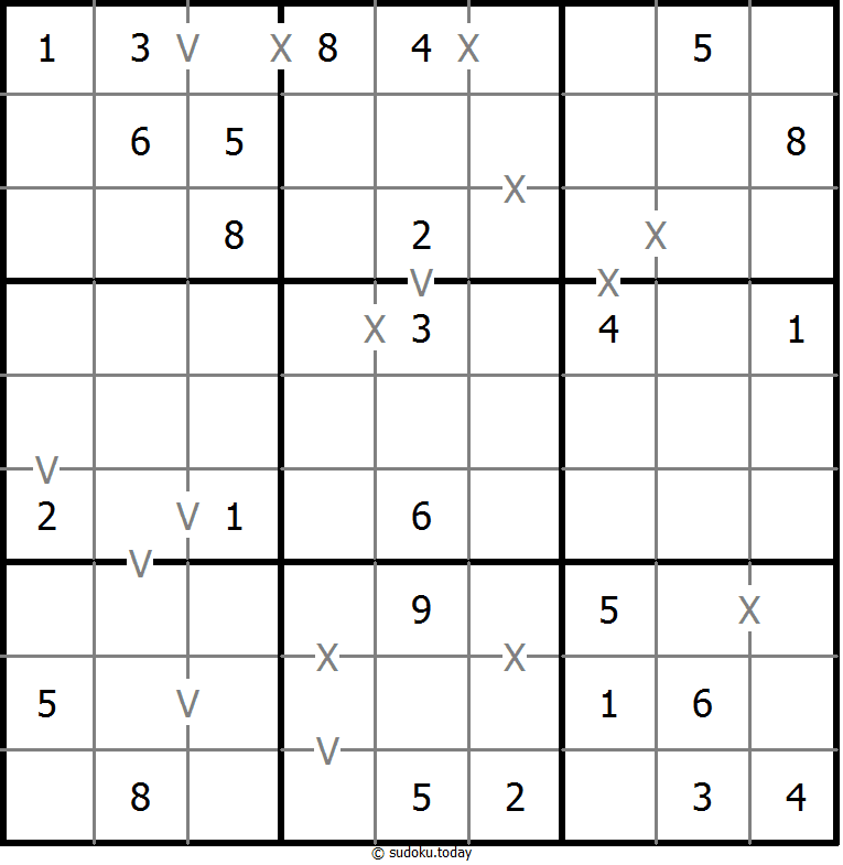 非全标XV数独 #18571