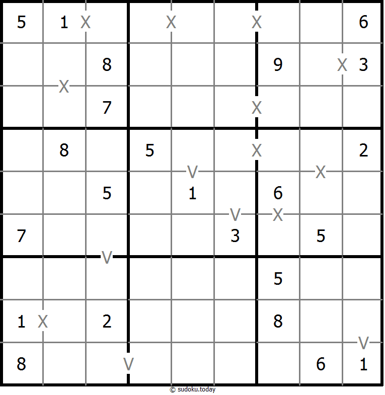 非全标XV数独 #18572