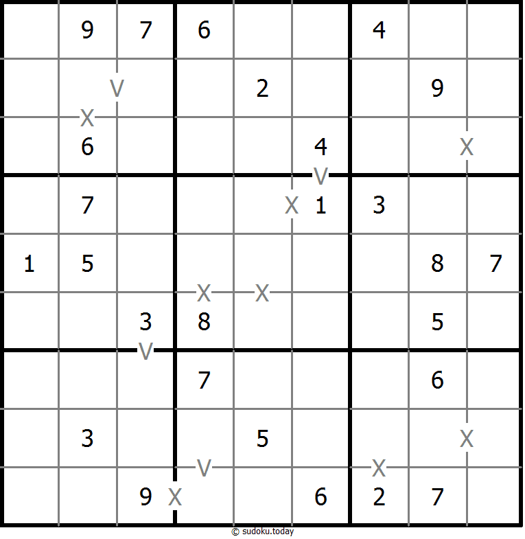 非全标XV数独 #18574