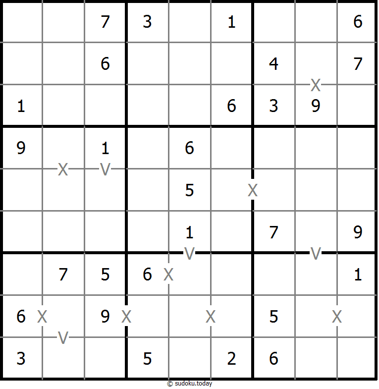 非全标XV数独 #18575