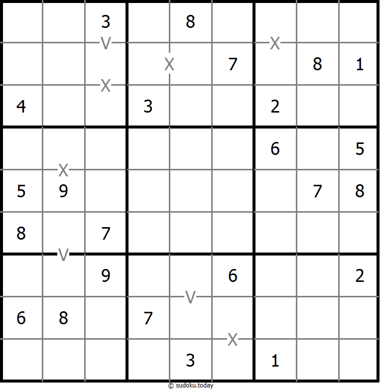 非全标XV数独 #18577