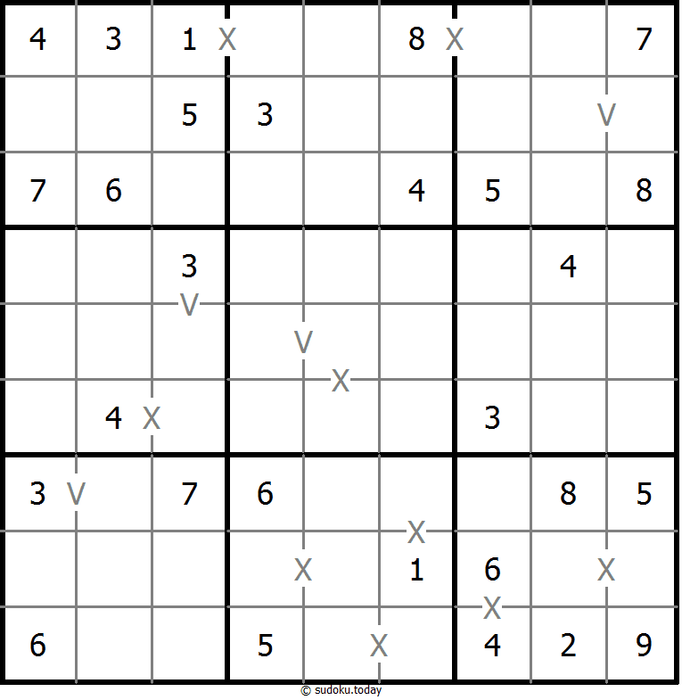 非全标XV数独