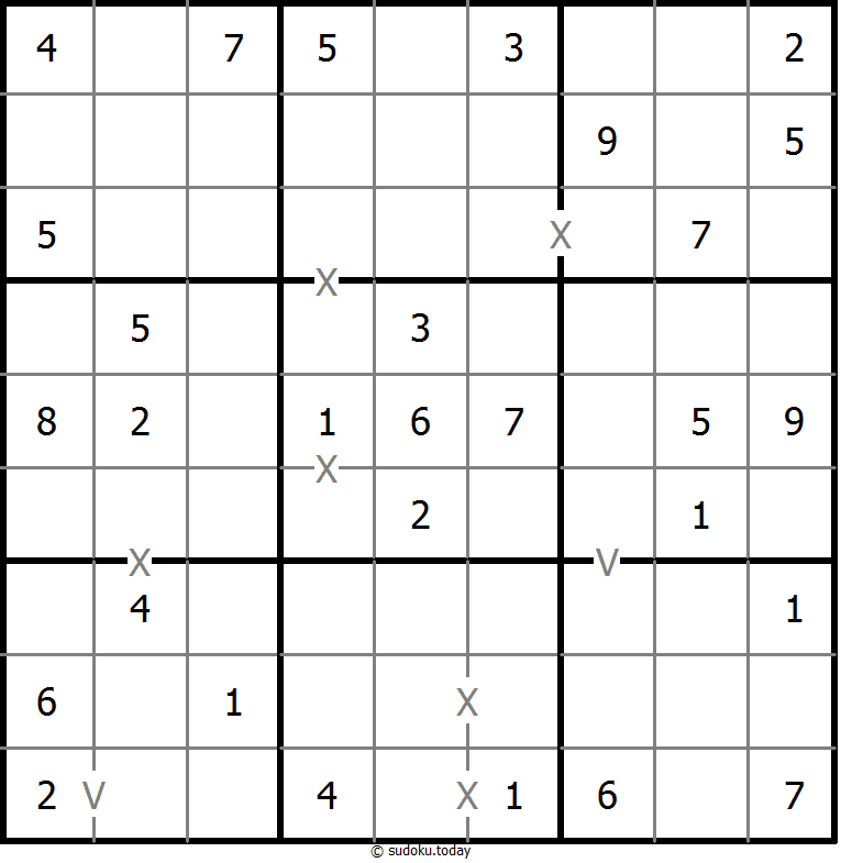非全标XV数独 #18581