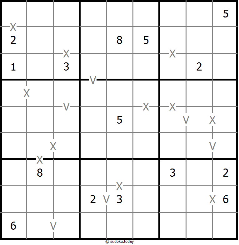 非全标XV数独 #18582