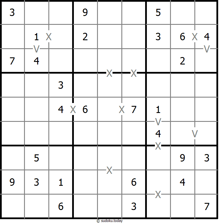 非全标XV数独 #18587