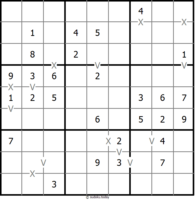 非全标XV数独 #18593