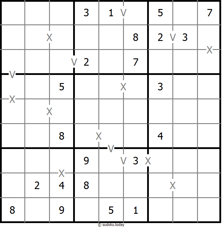 非全标XV数独 #18598