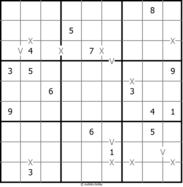 非全标XV数独 #18599