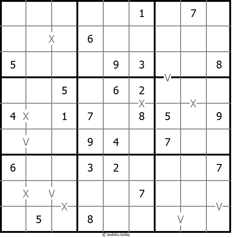 非全标XV数独 #18601