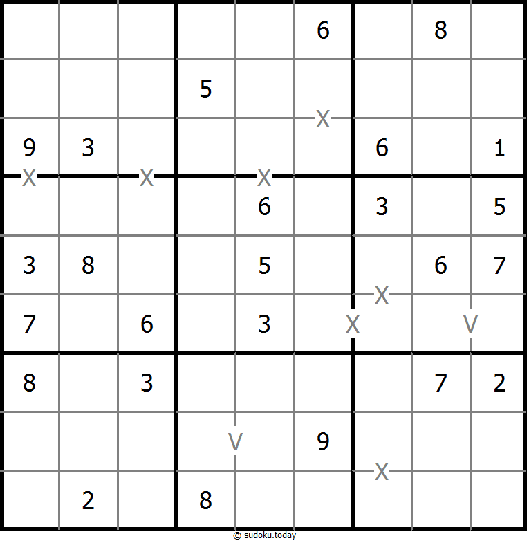 非全标XV数独 #18603