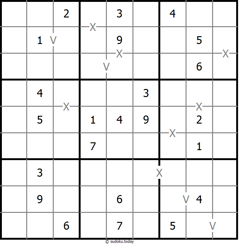 非全标XV数独 #18615