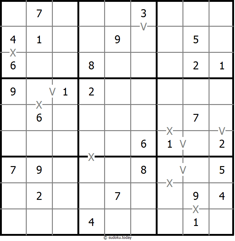非全标XV数独 #18616