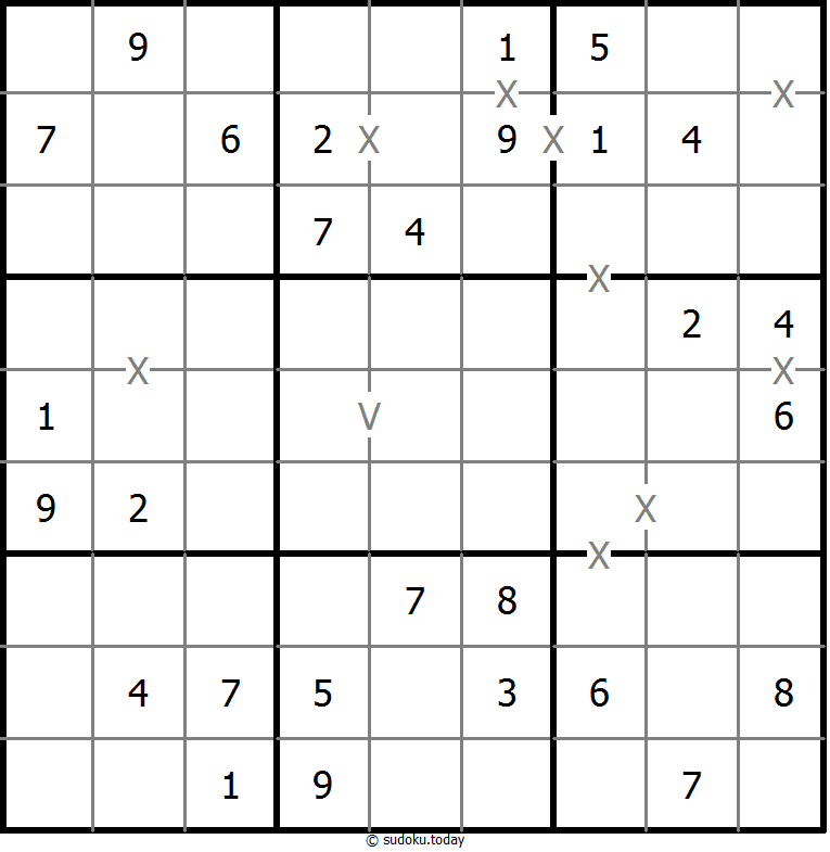 非全标XV数独 #18622