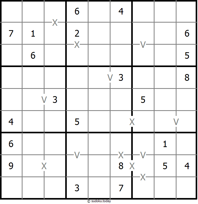 非全标XV数独 #18623