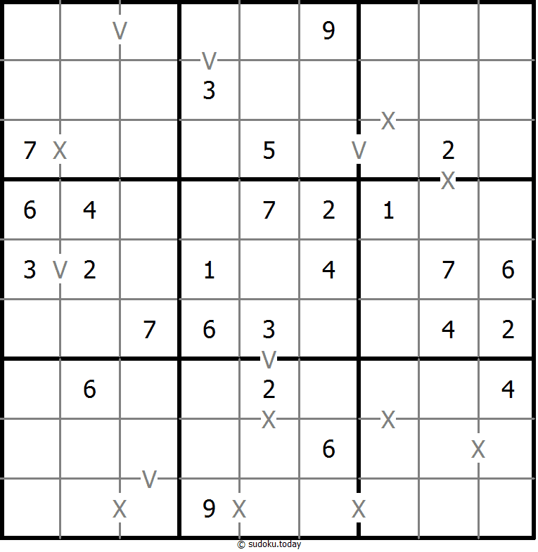 非全标XV数独 #18628