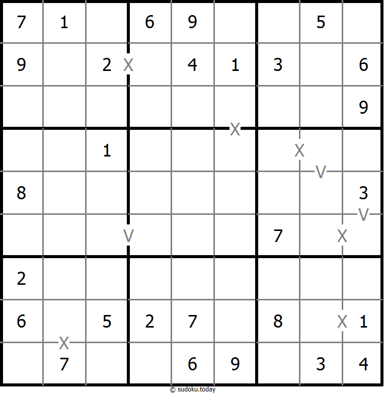 非全标XV数独 #18629