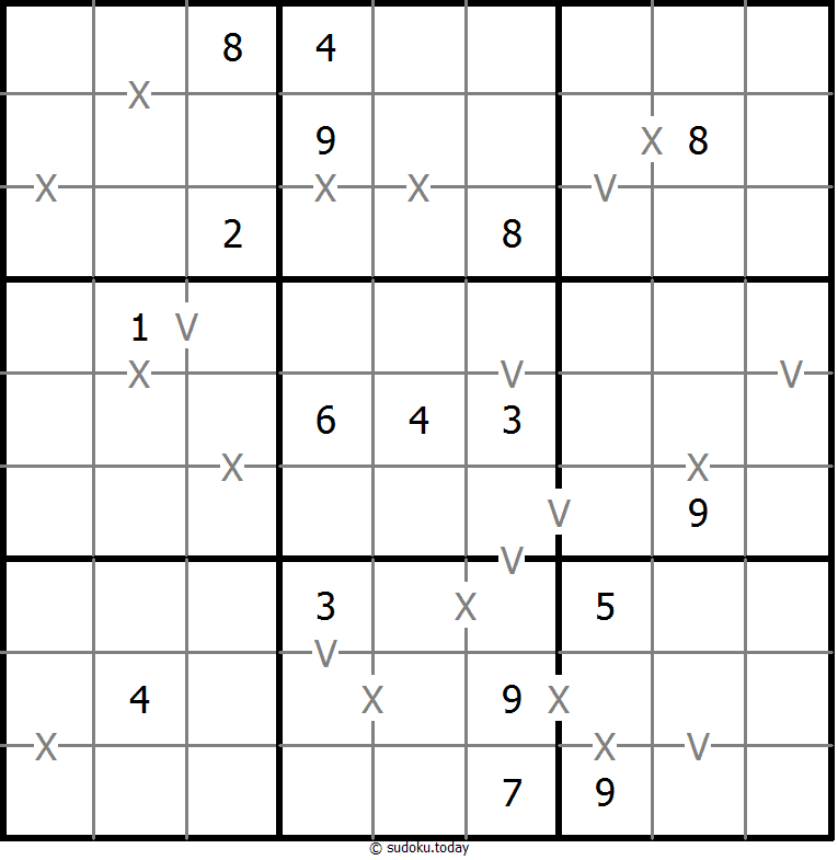 非全标XV数独 #18635