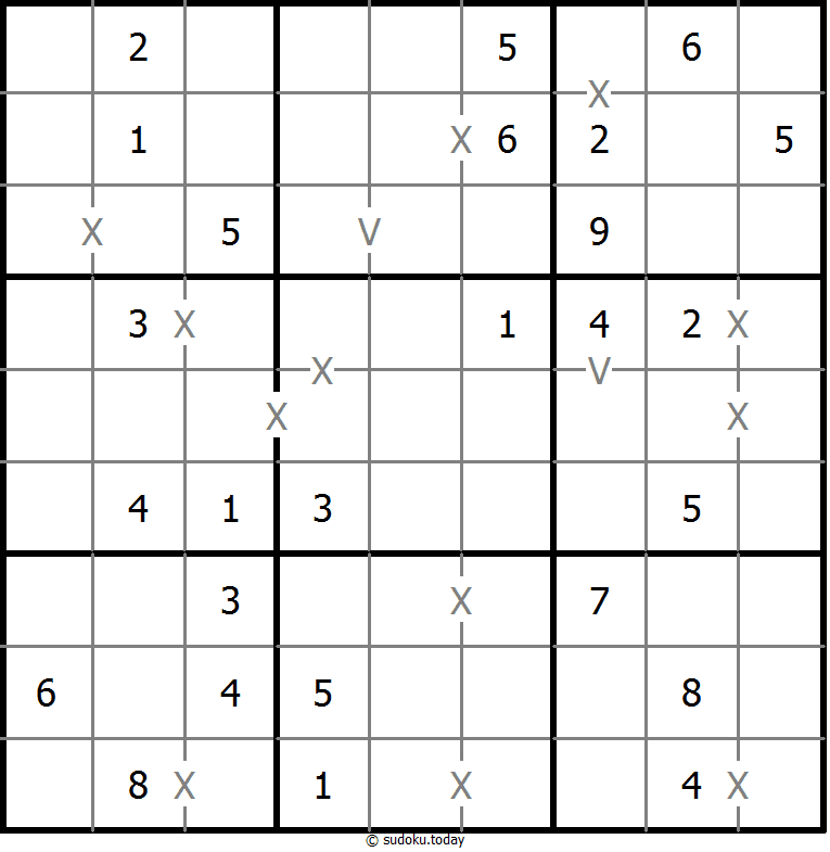 非全标XV数独 #18638