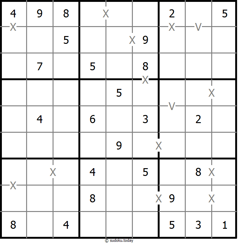 非全标XV数独 #18645