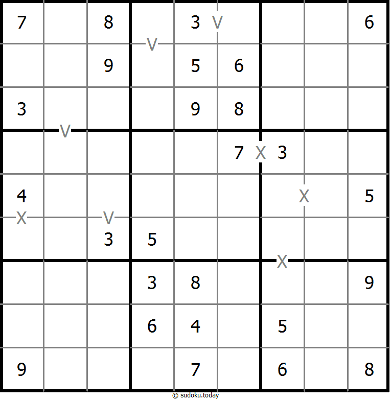 非全标XV数独 #18653