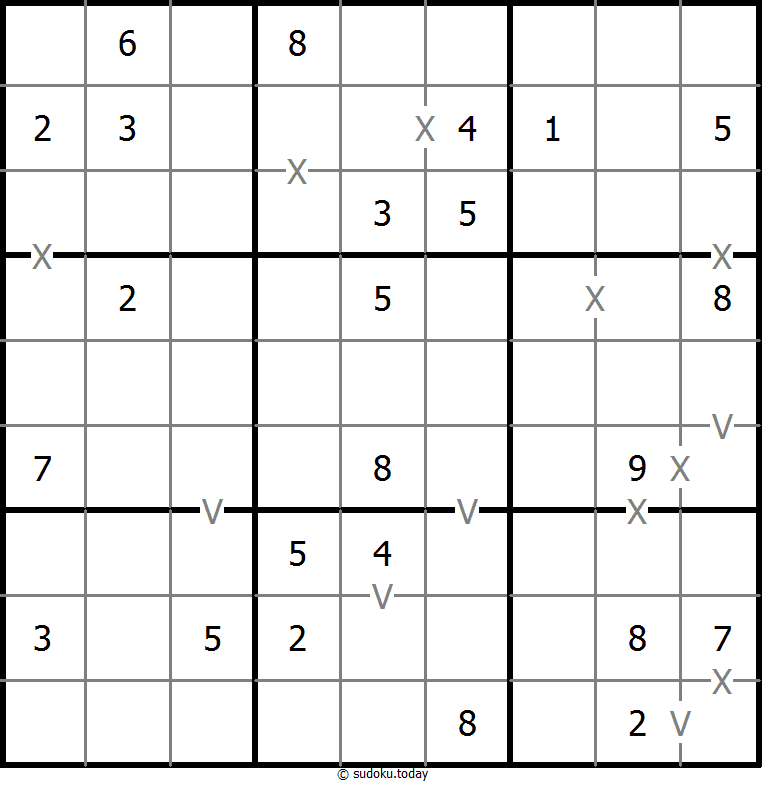 非全标XV数独 #18656