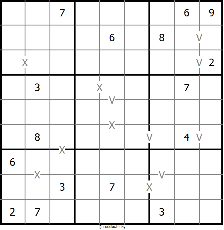 非全标XV数独 #18657