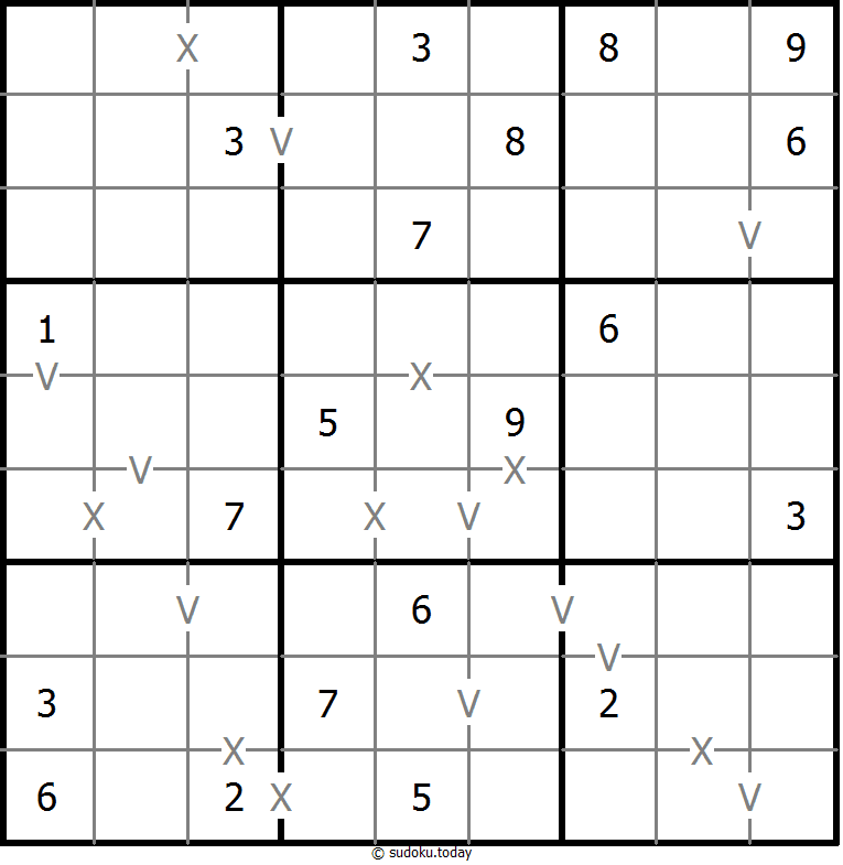 非全标XV数独 #18658