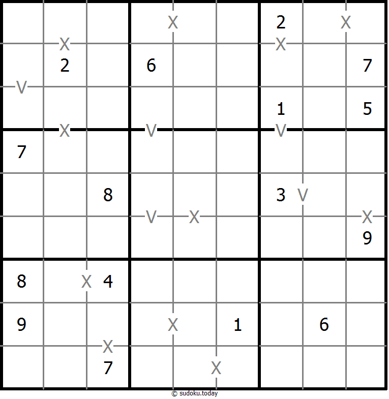 非全标XV数独 #18666