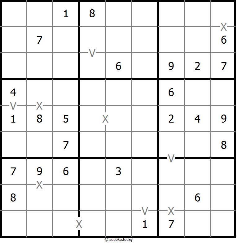 非全标XV数独 #18668