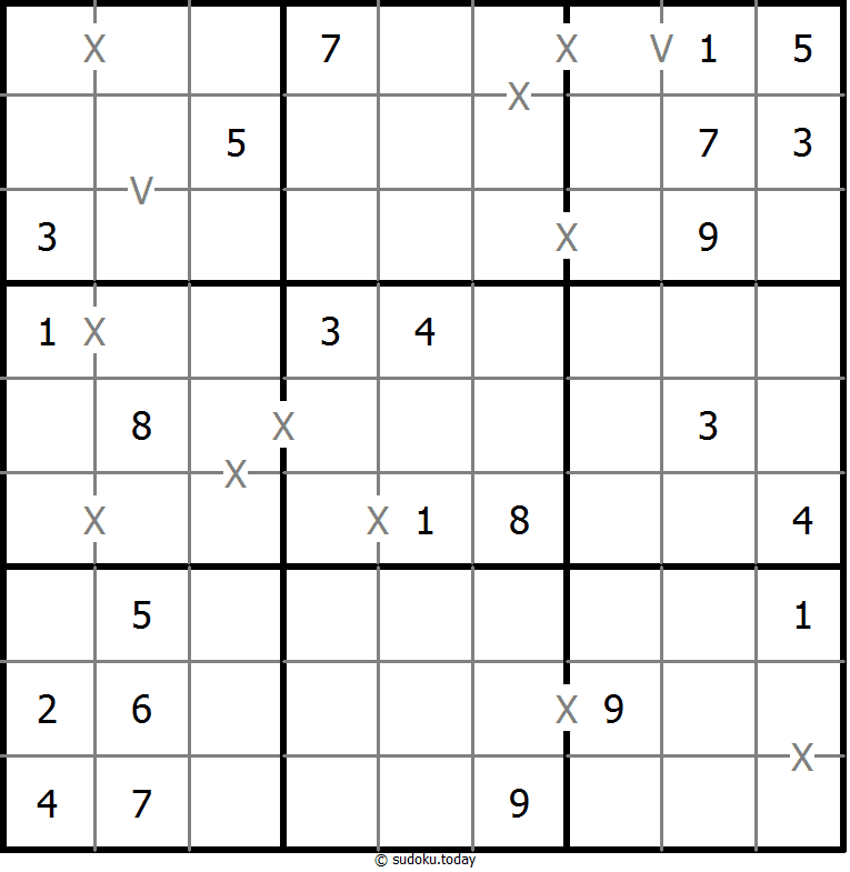 非全标XV数独 #18676