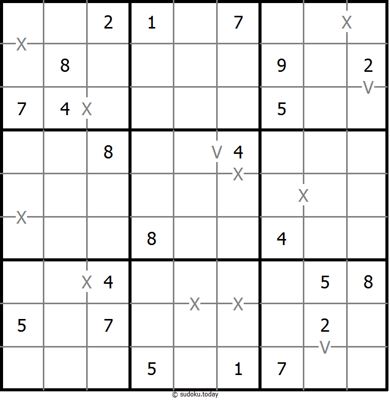 非全标XV数独 #18686
