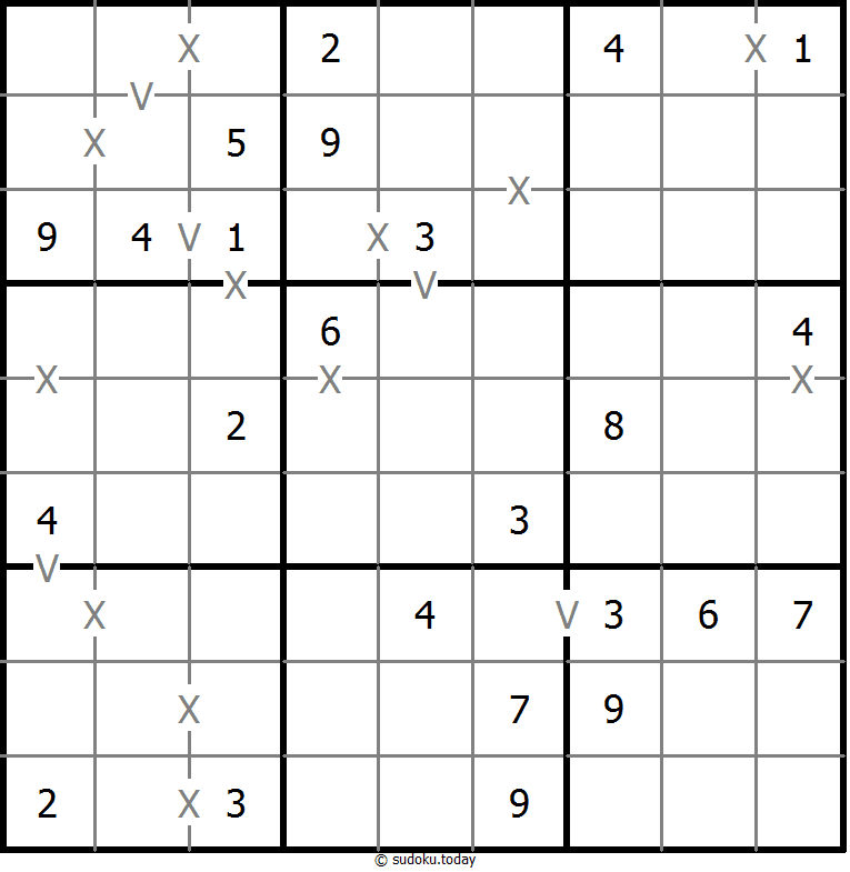 非全标XV数独 #18688