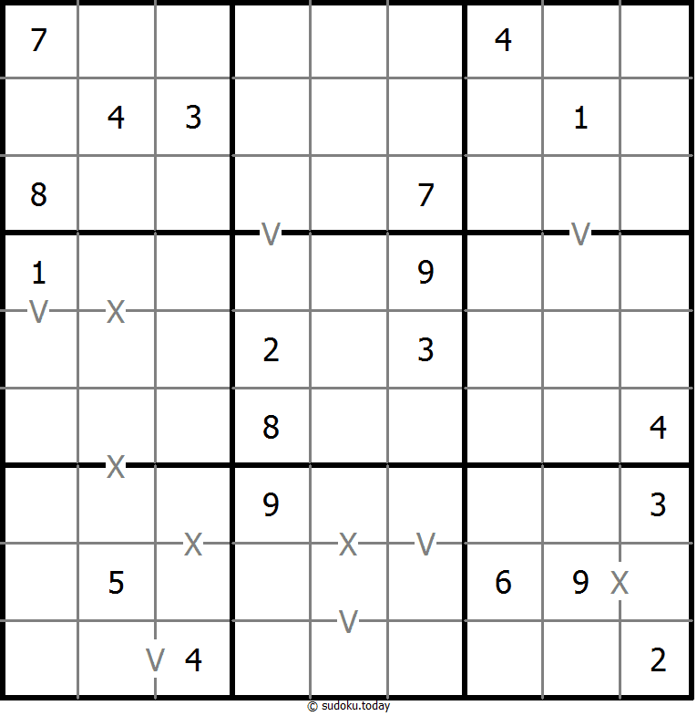 非全标XV数独 #18690