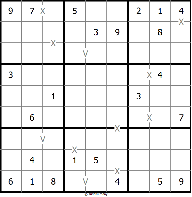 非全标XV数独 #18691