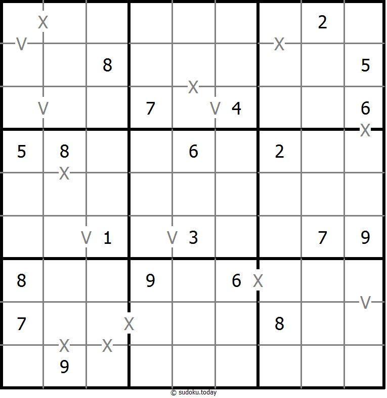 非全标XV数独 #18692