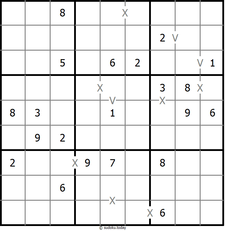 非全标XV数独 #18694