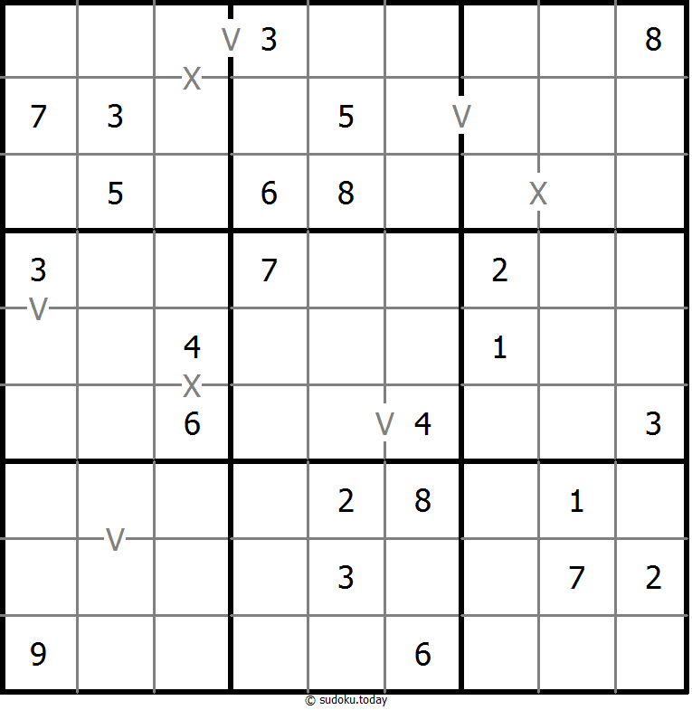 非全标XV数独 #18697