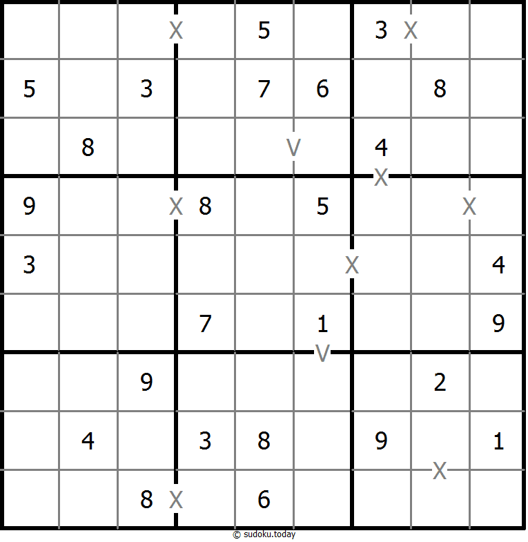 非全标XV数独 #18700