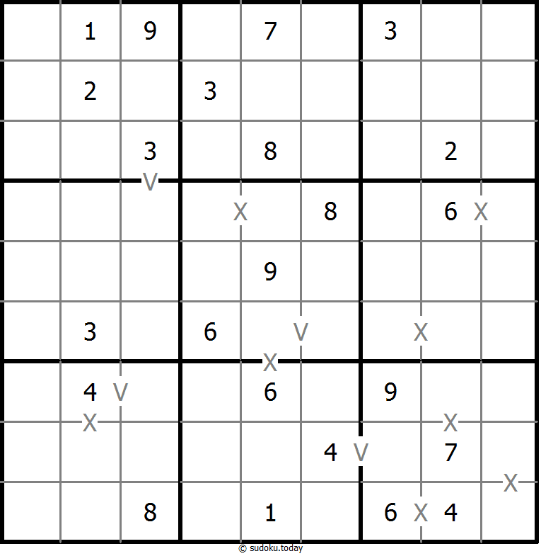 非全标XV数独 #18703