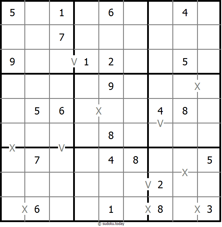 非全标XV数独 #20351