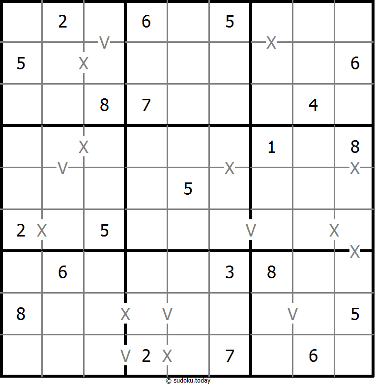 非全标XV数独 #20352